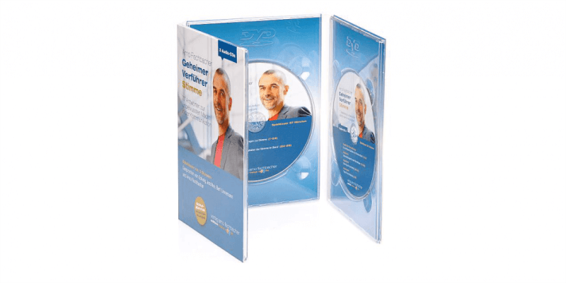 DVD Digipack 6seitig 3 Trays als 360 Grad Ansicht